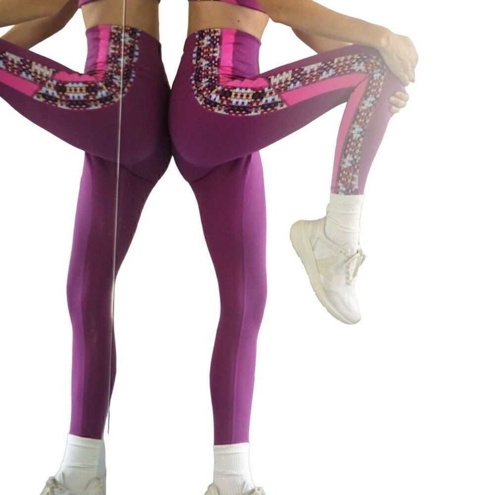 Free‎ People Movement Remix Leggings Purple/Pink XS